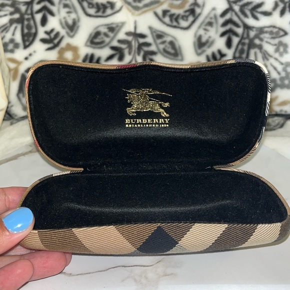 Burberry Tartan Canvas Sunglasses Hardshell Case Burberrry Plaid Case Only - Picture 1 of 12
